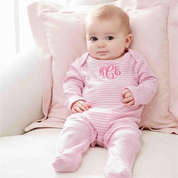 Pink Sleeper For Baby - 0-6 Months (Personalization Available)