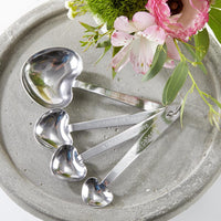 Thumbnail for Love Beyond Measure Heart Shaped Measuring Spoons - Baby Shower (Set of 4)