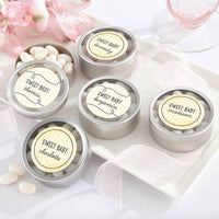 Thumbnail for Personalized Sweet as can Bee Silver Round Candy Tin  (Set of 12)