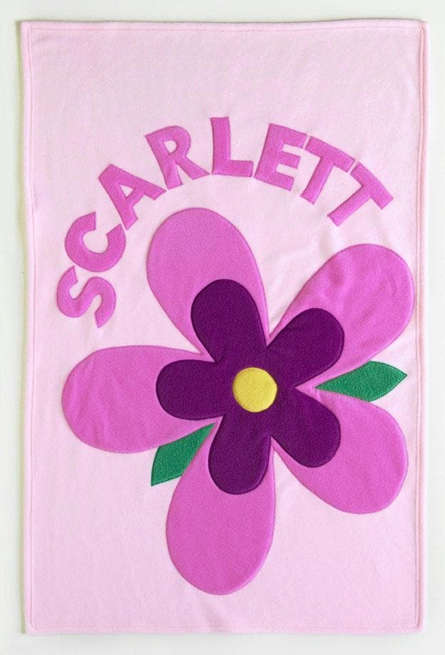 Personalized Bloom Baby Blanket