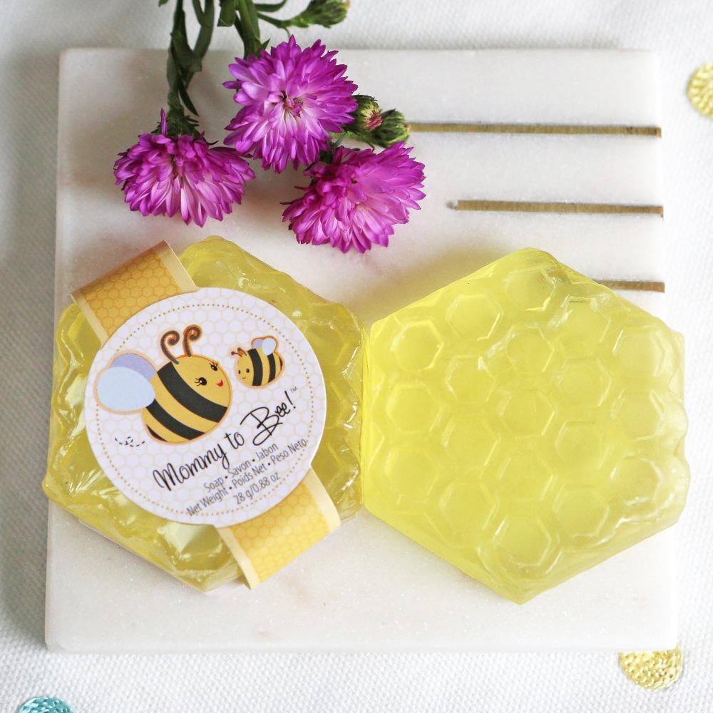 Mommy To Bee Honey Scented Honeycomb Soap (Set of 4)