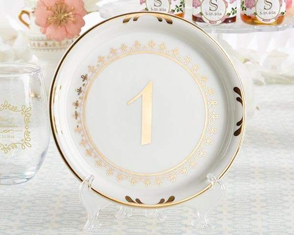 Tea Time Vintage Plate Table Numbers (1-6)