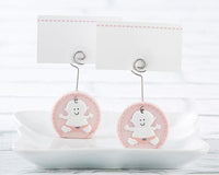 Thumbnail for Baby Girl Pink Place Card Holder (Set of 6)