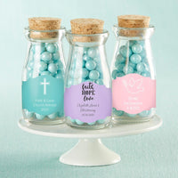 Thumbnail for Personalized Religious Vintage Milk Bottle Favor Jar (Set of 12)