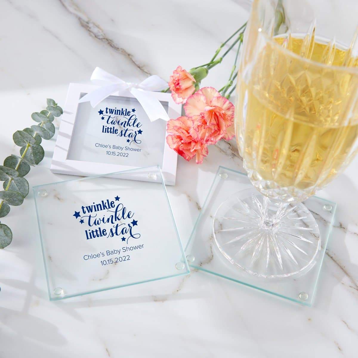 Personalized Baby Glass Coaster