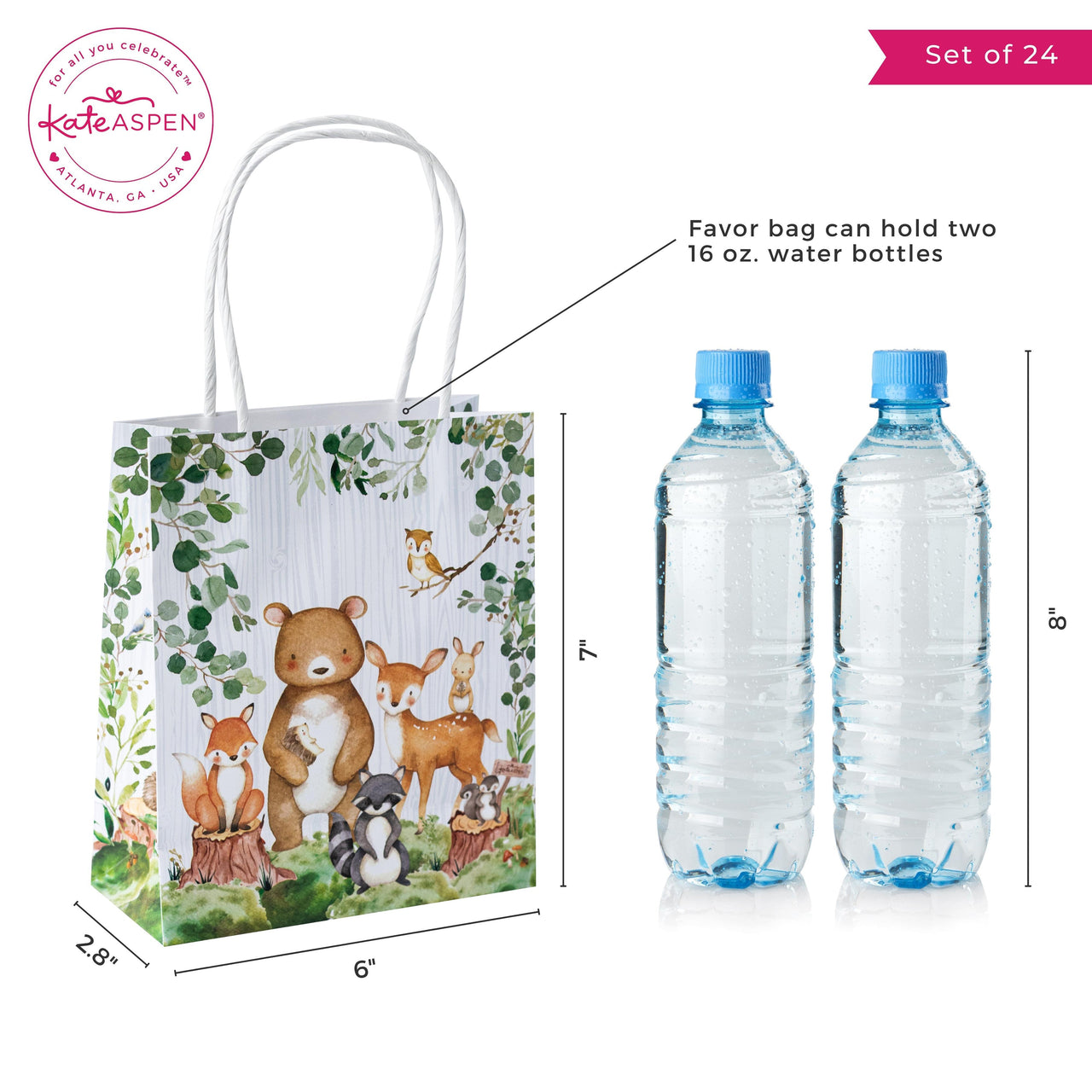 Woodland Baby Shower Gift Bag (Set of 24) Atlernate 6