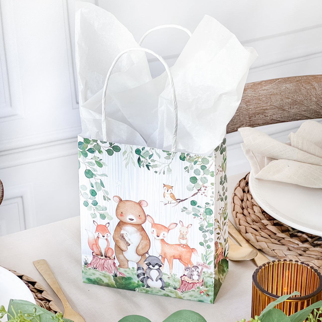 Woodland Baby Shower Gift Bag (Set of 24) Atlernate 7