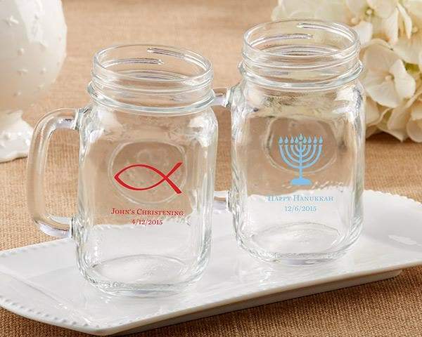 Personalized Religious 16 oz. Mason Jar Mug