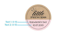 Thumbnail for Personalized Little Princess Mini Glass Favor Jars (Set of 12)