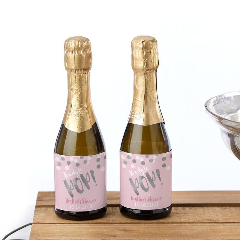 Personalized Mini Wine Labels - Ready to Pop (Girl)