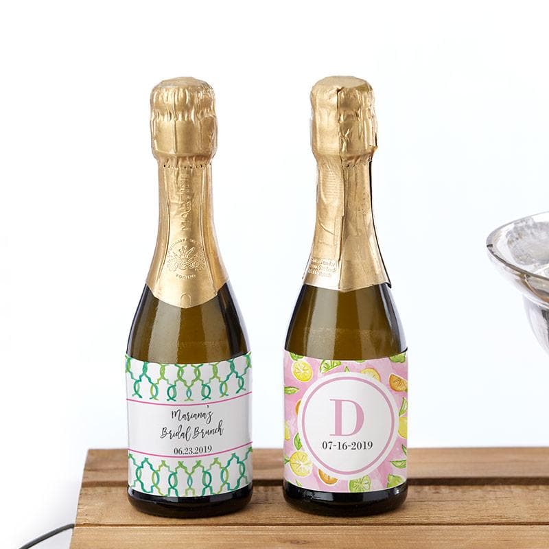 Personalized Cheery & Chic Mini Wine Bottle Labels