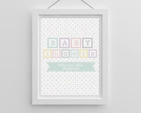 Thumbnail for Personalized Baby Blocks Poster (18x24)