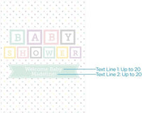 Thumbnail for Personalized Baby Blocks Poster (18x24)