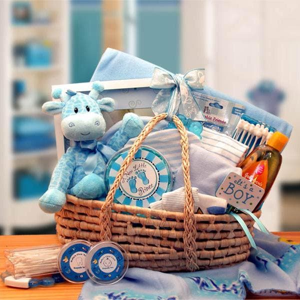Baby Boy Carrier Gift Basket - Blue