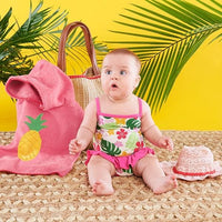 Thumbnail for Tropical 4-Piece Gift Set with Raffia Tote for Mom - Girl