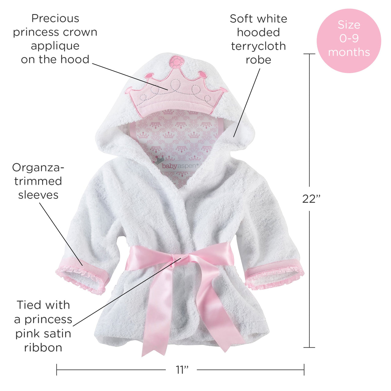 Little Princess Hooded Spa Robe (Personalization Available)