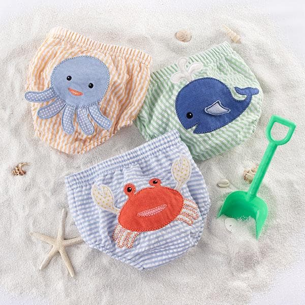 Beach Bums 3-Piece Diaper Cover Gift Set (0-6 or 6-12 Months)