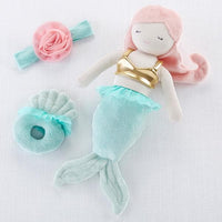 Thumbnail for Mia the Mermaid Plush Plus Headband & Rattle for Baby (Personalization Available)