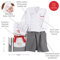 Thumbnail for Big Dreamzzz Baby Chef 3-Piece Layette Set (Personalization Available)