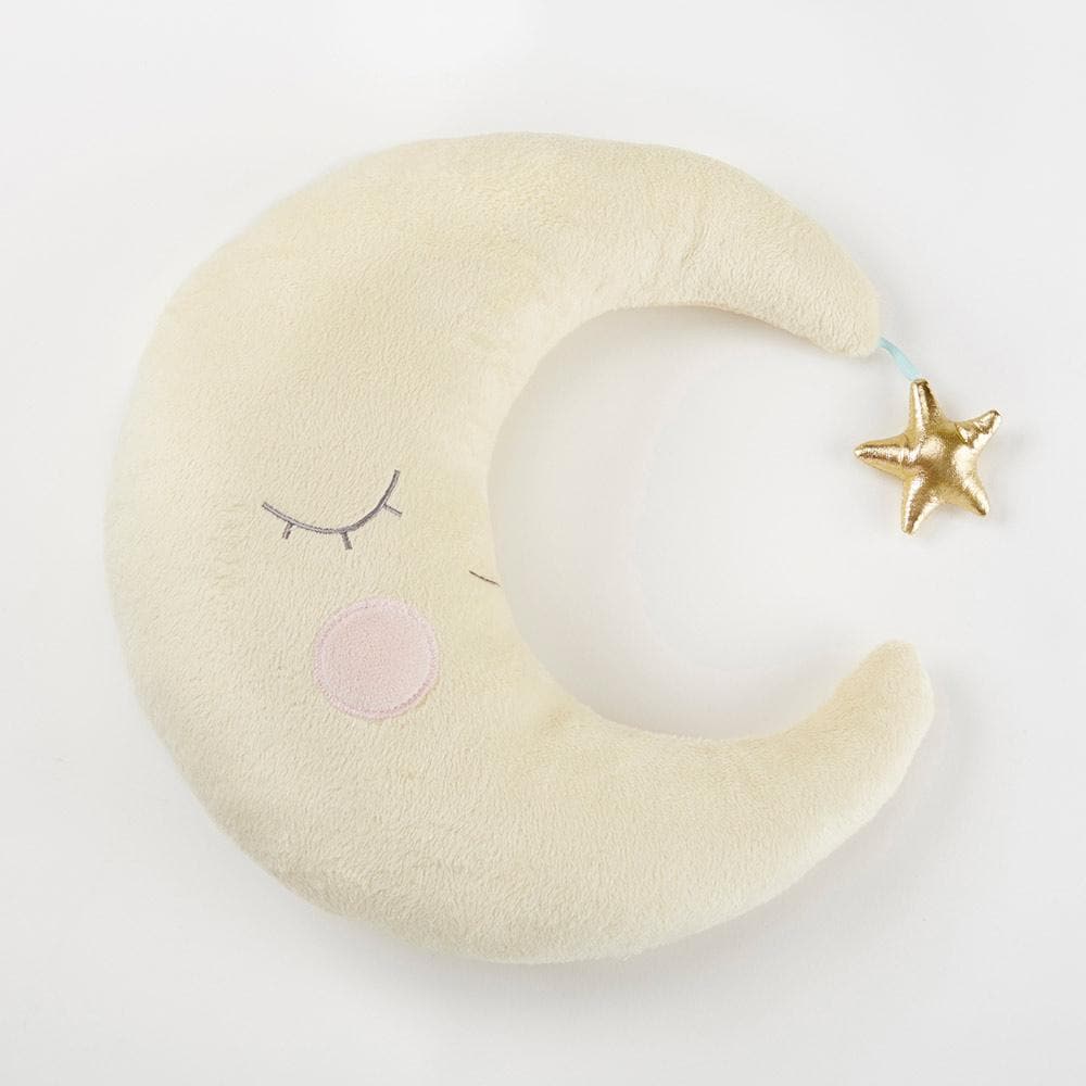 Bedtime Stories Decorative Moon Pillow