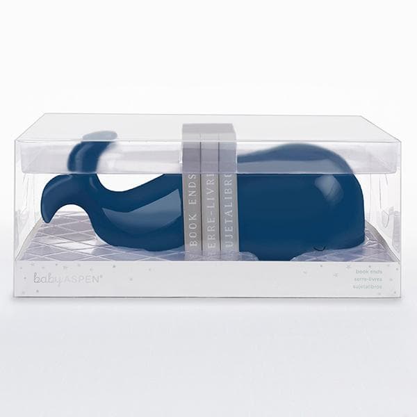 Ceramic Whale Bookends