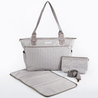 Thumbnail for Baby Aspen 360 Signature Diaper Bag - Gray Chevron