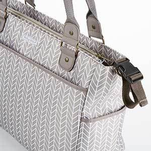 Baby Aspen 360 Signature Diaper Bag - Gray Chevron