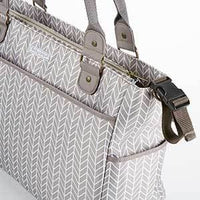 Thumbnail for Baby Aspen 360 Signature Diaper Bag - Gray Chevron