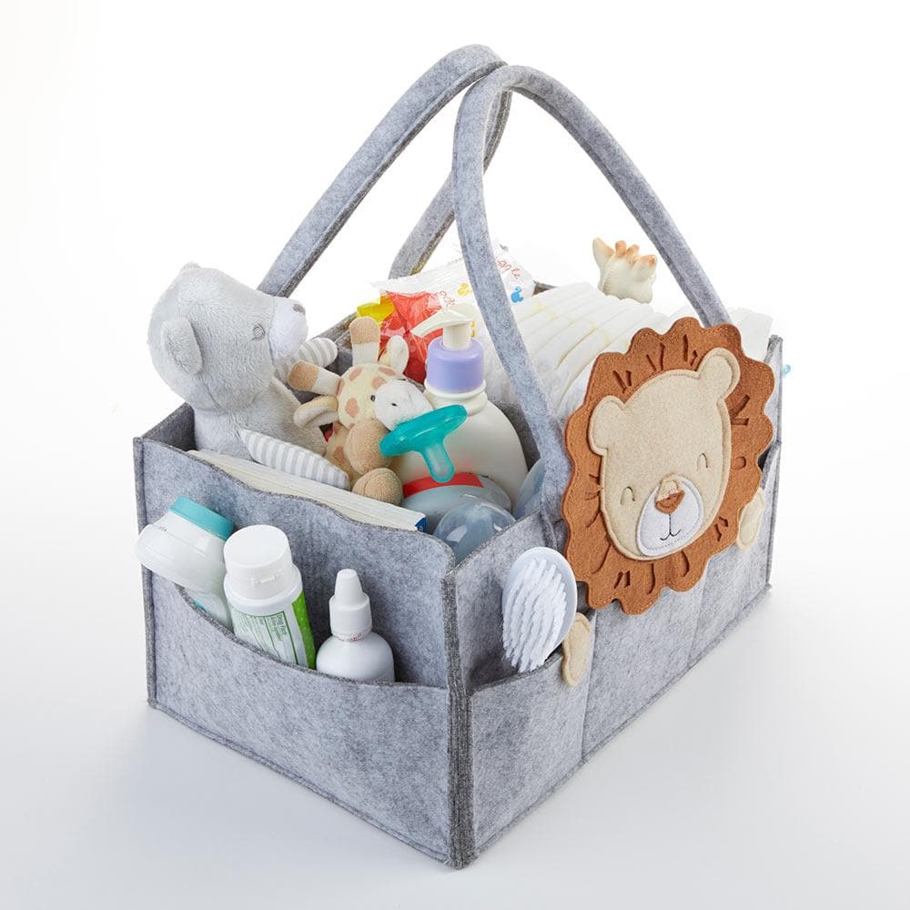Lion Diaper Caddy Organizer (Personalization Available)