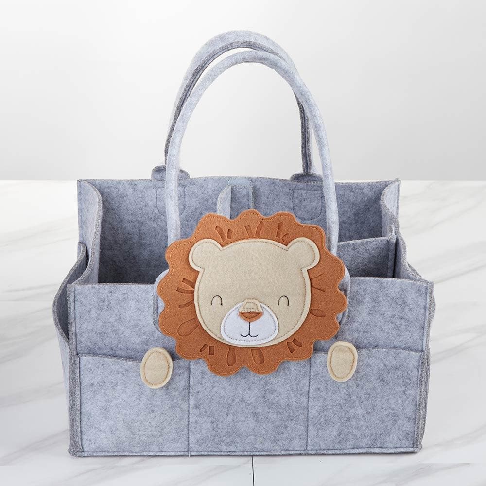 Lion Diaper Caddy Organizer (Personalization Available)