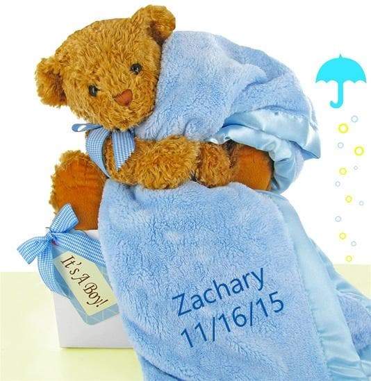 Personalized Bear Essentials Gift Set (Blue or Pink)
