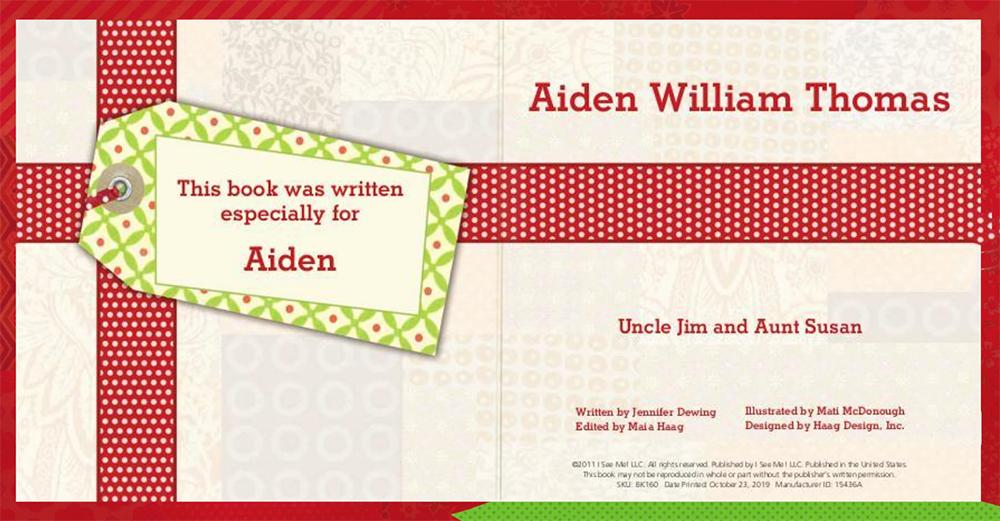 My Very Merry Christmas Personalized Board Book