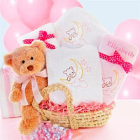 Thumbnail for Personalized Beary Special Arrival Moses Gift Basket - Girl