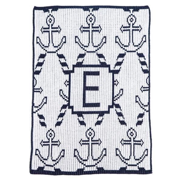 Personalized Anchors & Ropes Stroller Blanket (Many Colors Available)