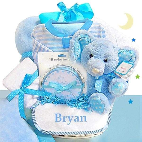 Minky Dots Personalized Gift Basket (Multiple Colors Available)