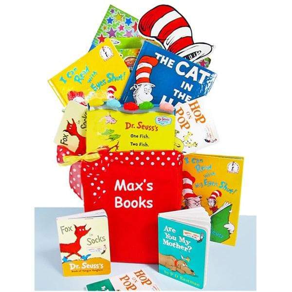 Personalized Dr. Seuss Library Gift Basket