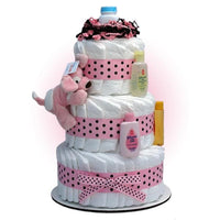 Thumbnail for Pink Sparky 3-Tier Diaper Cake