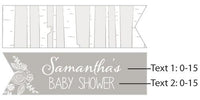 Thumbnail for Personalized Rustic Baby Shower Party Flags