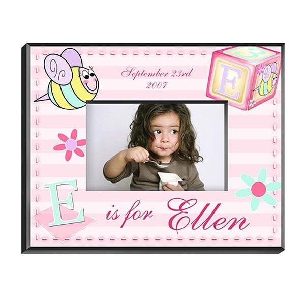 Personalized Girly Bee Picture Frame