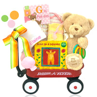 Thumbnail for Personalized G is for Girl Mini Radio Flyer Wagon Gift Basket
