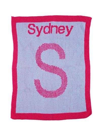 Personalized Initial Tweed Stroller Blanket (Many Colors Available)
