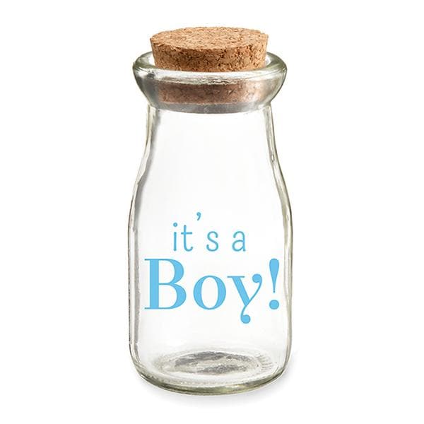 It's a Boy Vintage Milk Bottle Favor Jar (Set of 12)