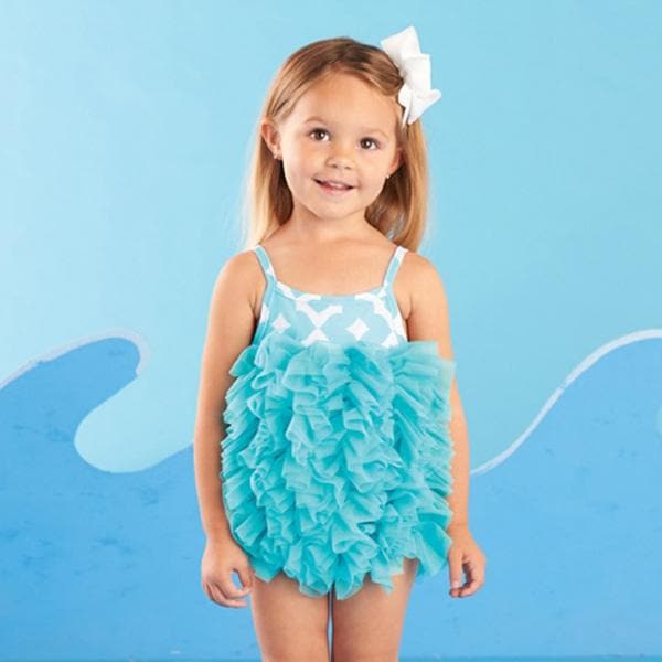 Under the Sea Blue Swimsuit For Baby (0-6 Months)