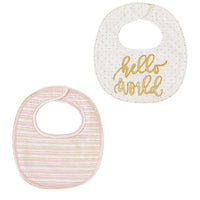 Thumbnail for Hello World Bibs (Set of 2)