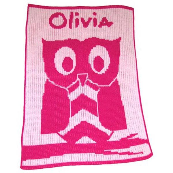 Personalized Owl Stroller Blanket