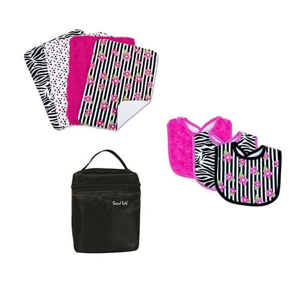 Zahara Black & Hot Pink Meal Time 8-Piece Gift Set