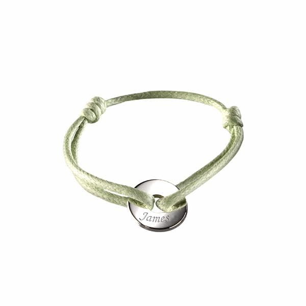 Personalized Silver Baby Charm Bracelet