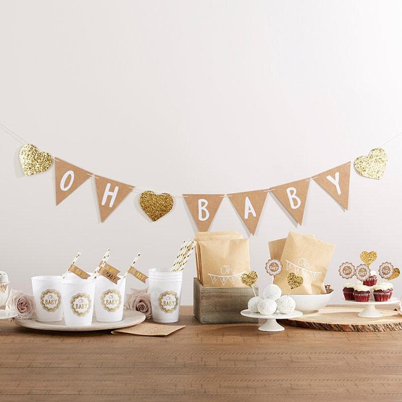 Oh Baby Rustic 73-piece Baby Shower Kit