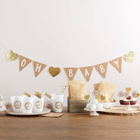 Thumbnail for Oh Baby Rustic 73-piece Baby Shower Kit