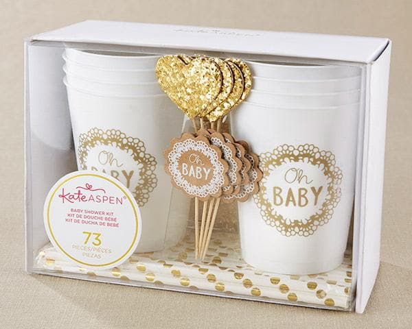 Oh Baby Rustic 73-piece Baby Shower Kit